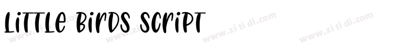 Little Birds Script字体转换